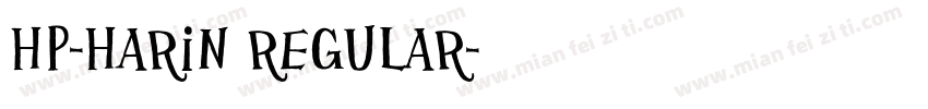 HP-Harin Regular字体转换